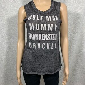 Universal Studios Monsters Women’s Burn out Tank Top XS Halloween gothicChic